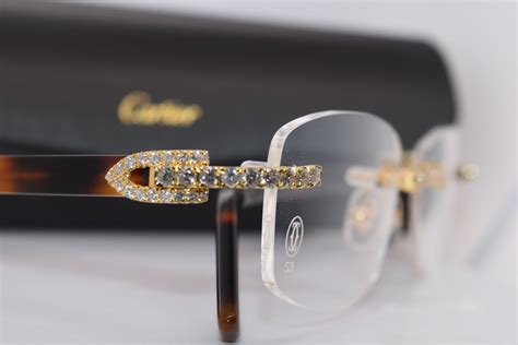 cartier frames with diamonds.